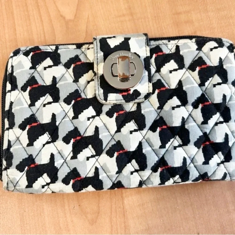 Vera Bradley bag Scotty dog turn lock wallet clutch - Picture 1 of 5